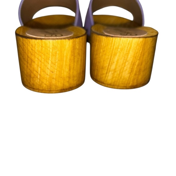 Seychelles Marine Layer Lavender Mules with Wooden Sole Women’s Sz 8/EU 39 - Picture 3 of 11